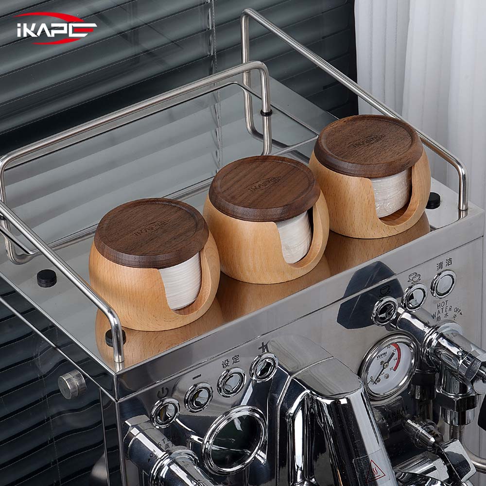 Espresso Paper Filters 200pcs with Wooden Box