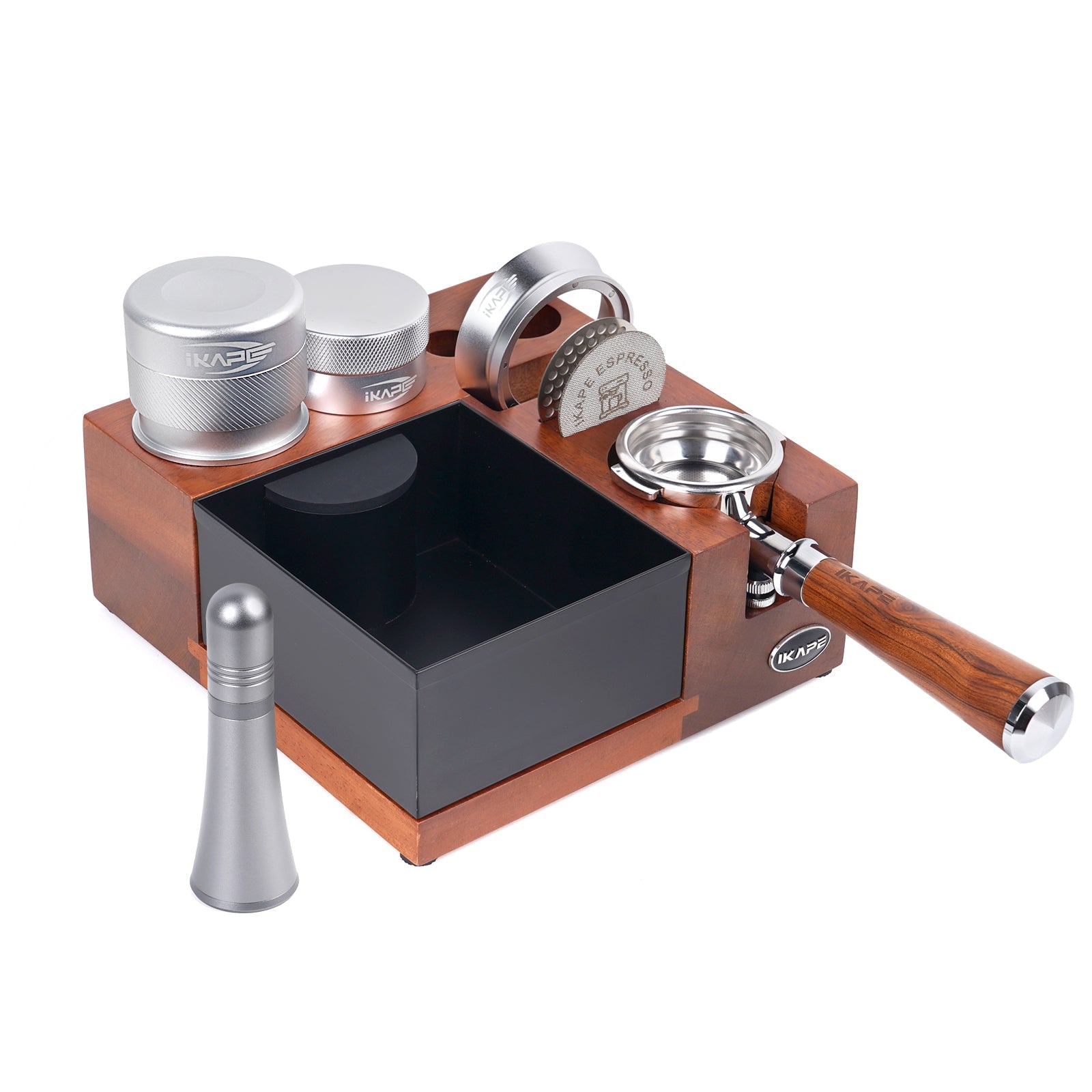 Knock Box V5 Puck Prep Set - Tamper Included