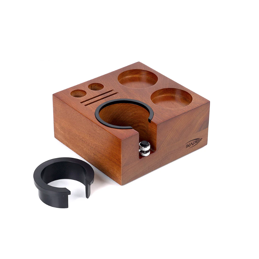 Wooden 7-in-1 Tamper Station - 51, 54, 58mm, for 51mm, 54mm and 58mm portafilters