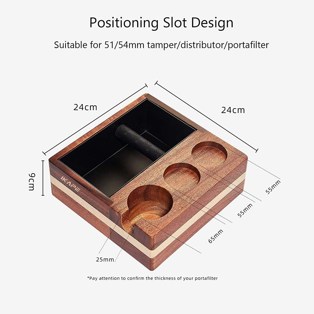 Knock Box V1 with Accessory Storage - 51/54mm