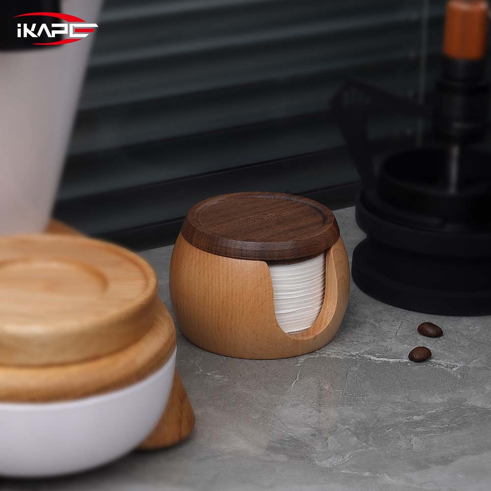 Espresso Paper Filters 200pcs with Wooden Box