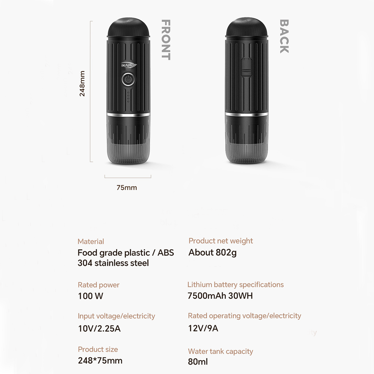 Portable Electric Espresso Machine - Hot or Cold