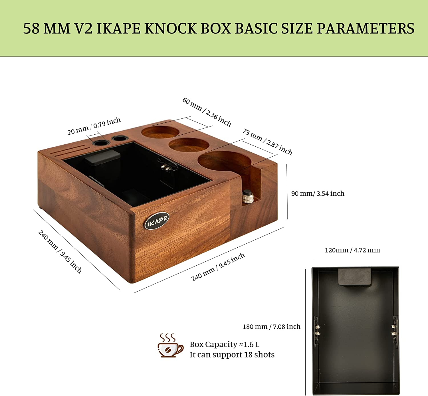 V2 Espresso Knock Box
