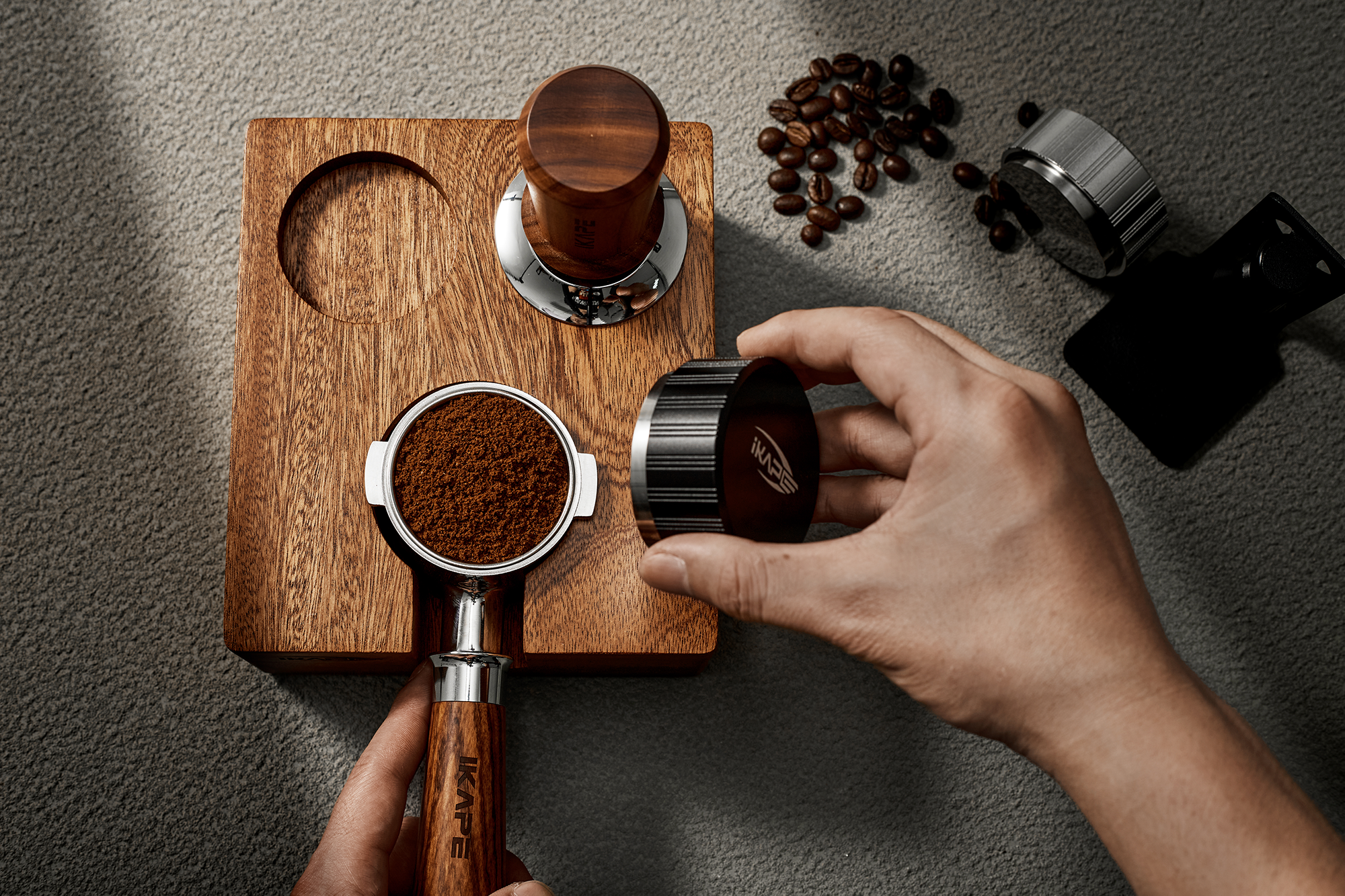 Wooden Tamper Holder Base - 51/54mm or 58mm