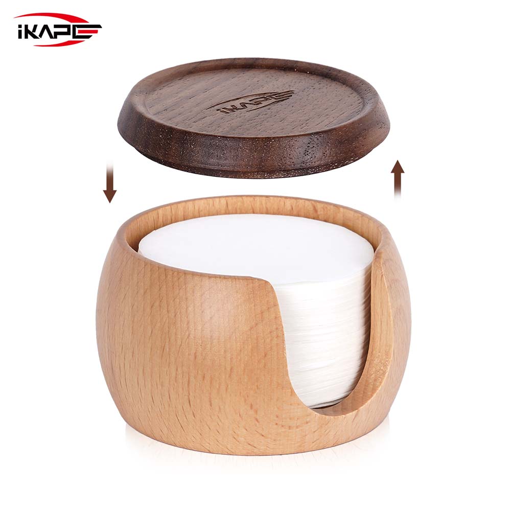 Espresso Paper Filters 200pcs with Wooden Box