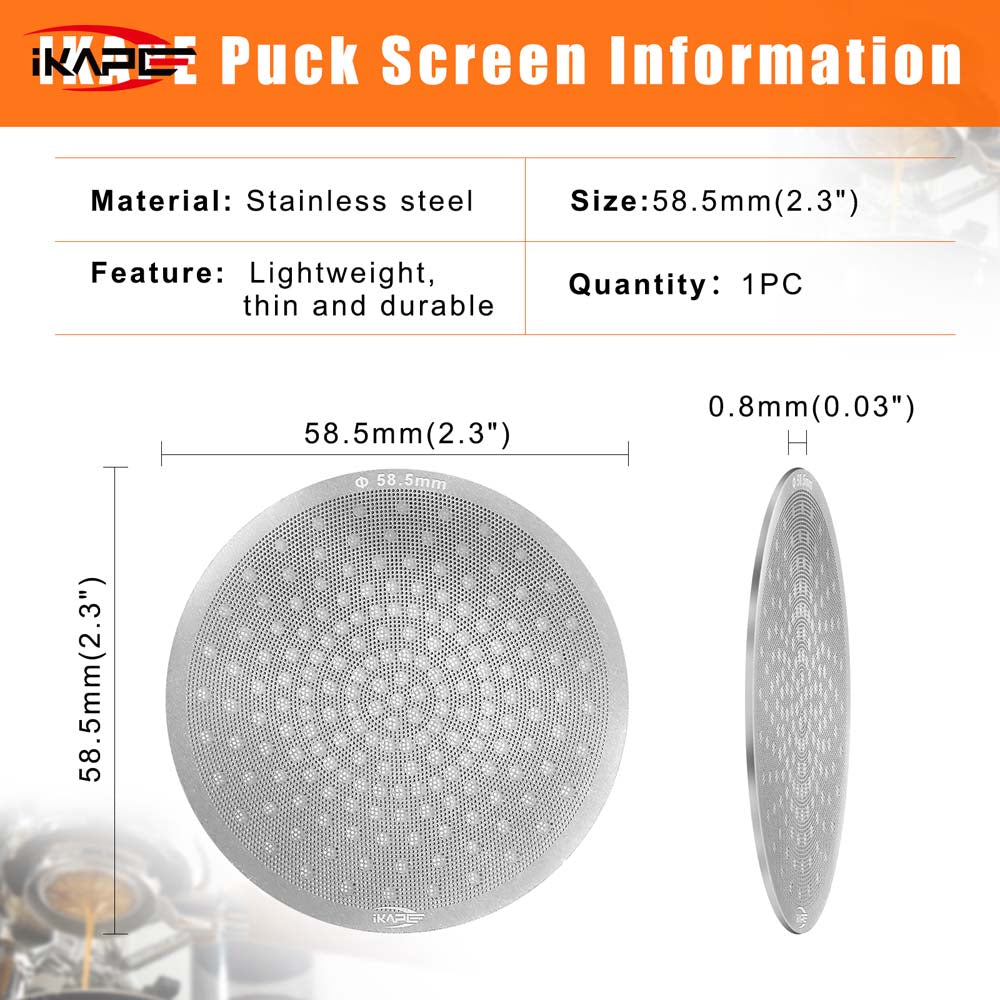 V3 Espresso Puck Screen 0.8mm Thick