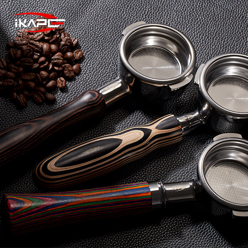 Bottomless Portafilter - Rainbow Wooden Handle