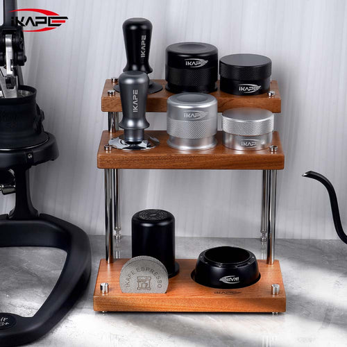 3-Tier Coffee Tool Organiser - Walnut or Sapele
