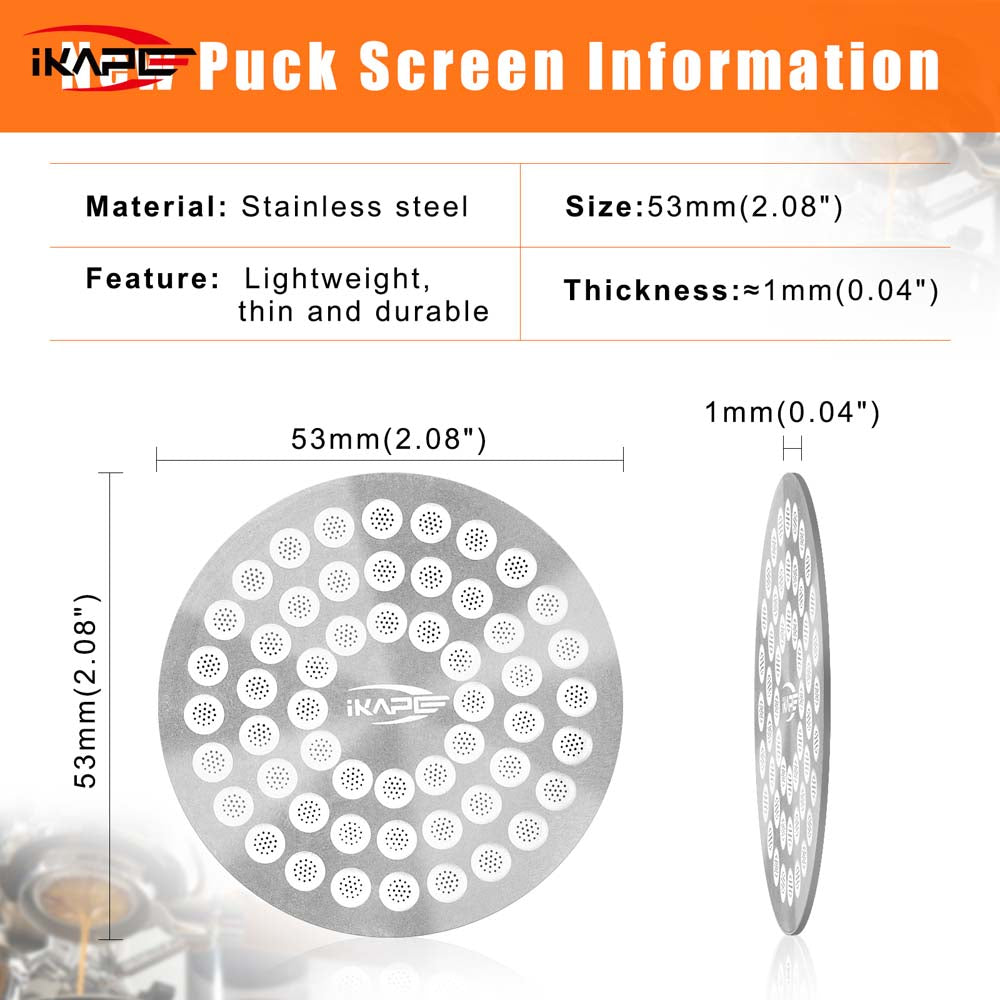 Puck Screen V2 - 0.8mm, 51 to 58.5mm