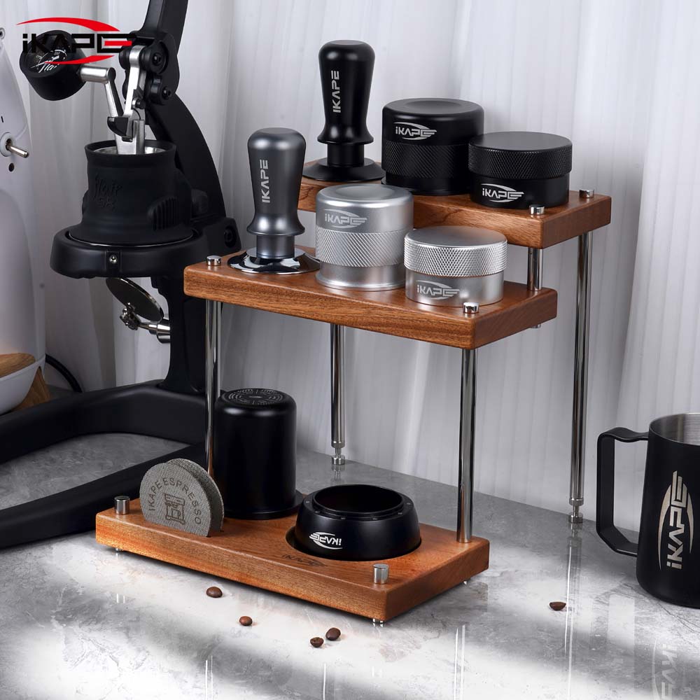 3-Tier Coffee Tool Organiser - Walnut or Sapele