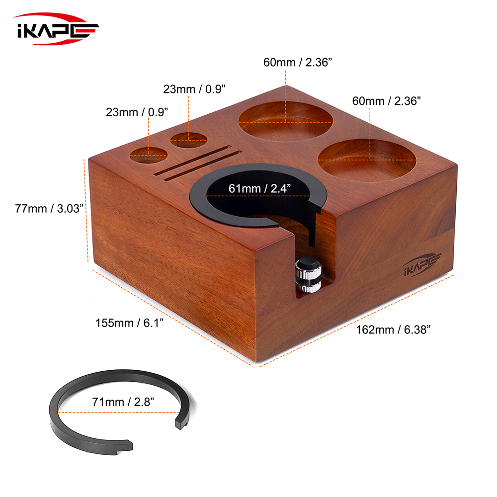 Wooden 7-in-1 Tamper Station - 51, 54, 58mm