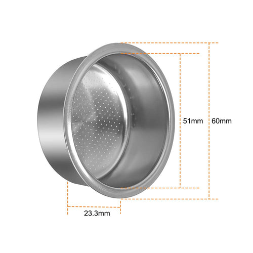 51mm DeLonghi Filter Basket - 2 Shot or 4 Shot