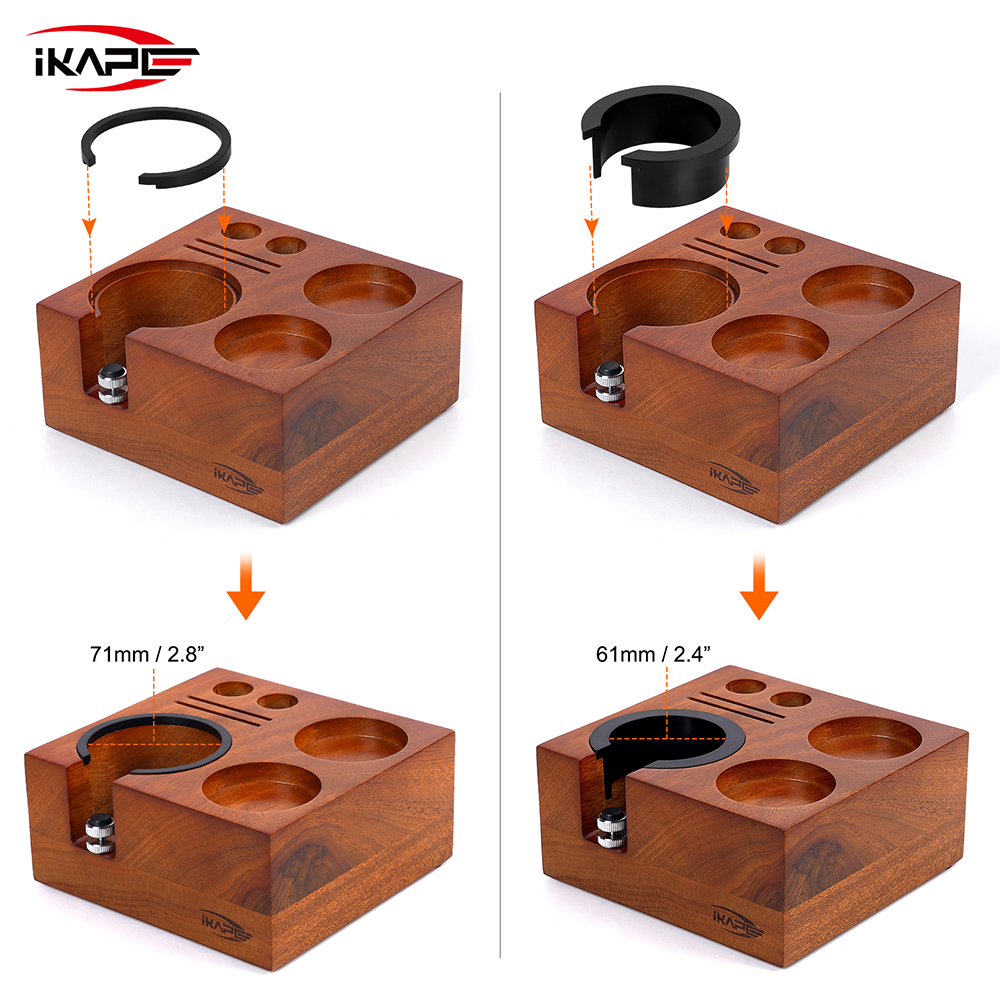 Wooden 7-in-1 Tamper Station - 51, 54, 58mm
