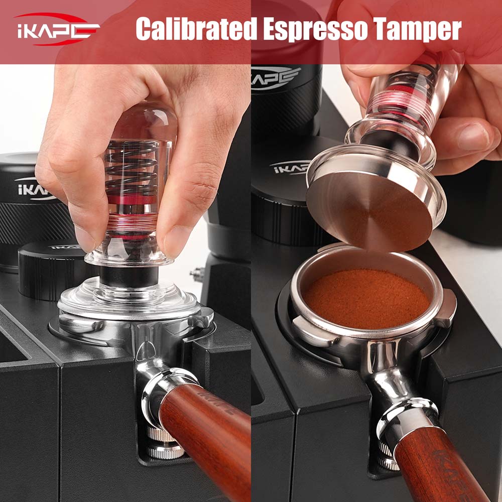 Clear-Handle Calibrated Tamper V3 - Flat Base