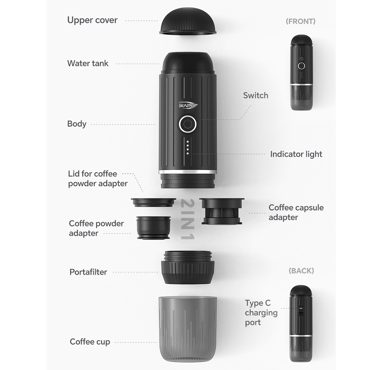 Portable Electric Espresso Machine - Hot or Cold