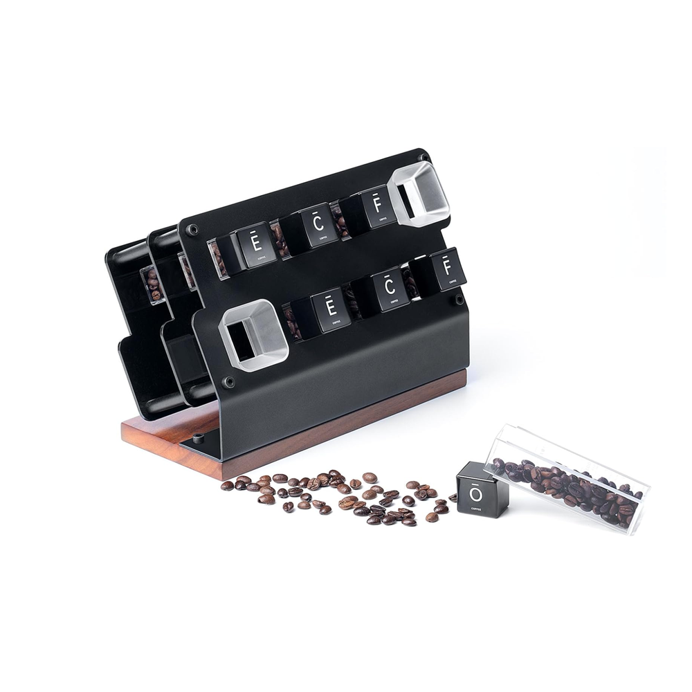 Upright Bean Cellar Stand - 6 Tube with Hopper