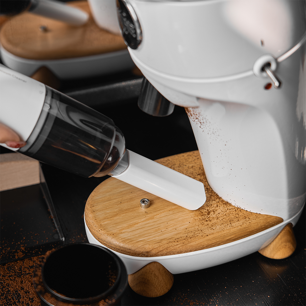 Electric Coffee Grounds Vacuum - White or Black