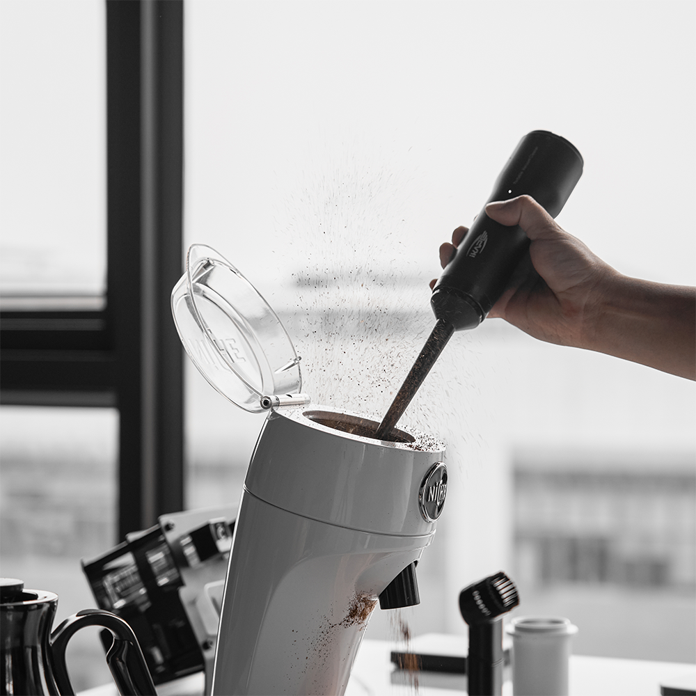Electric Coffee Grounds Vacuum - White or Black