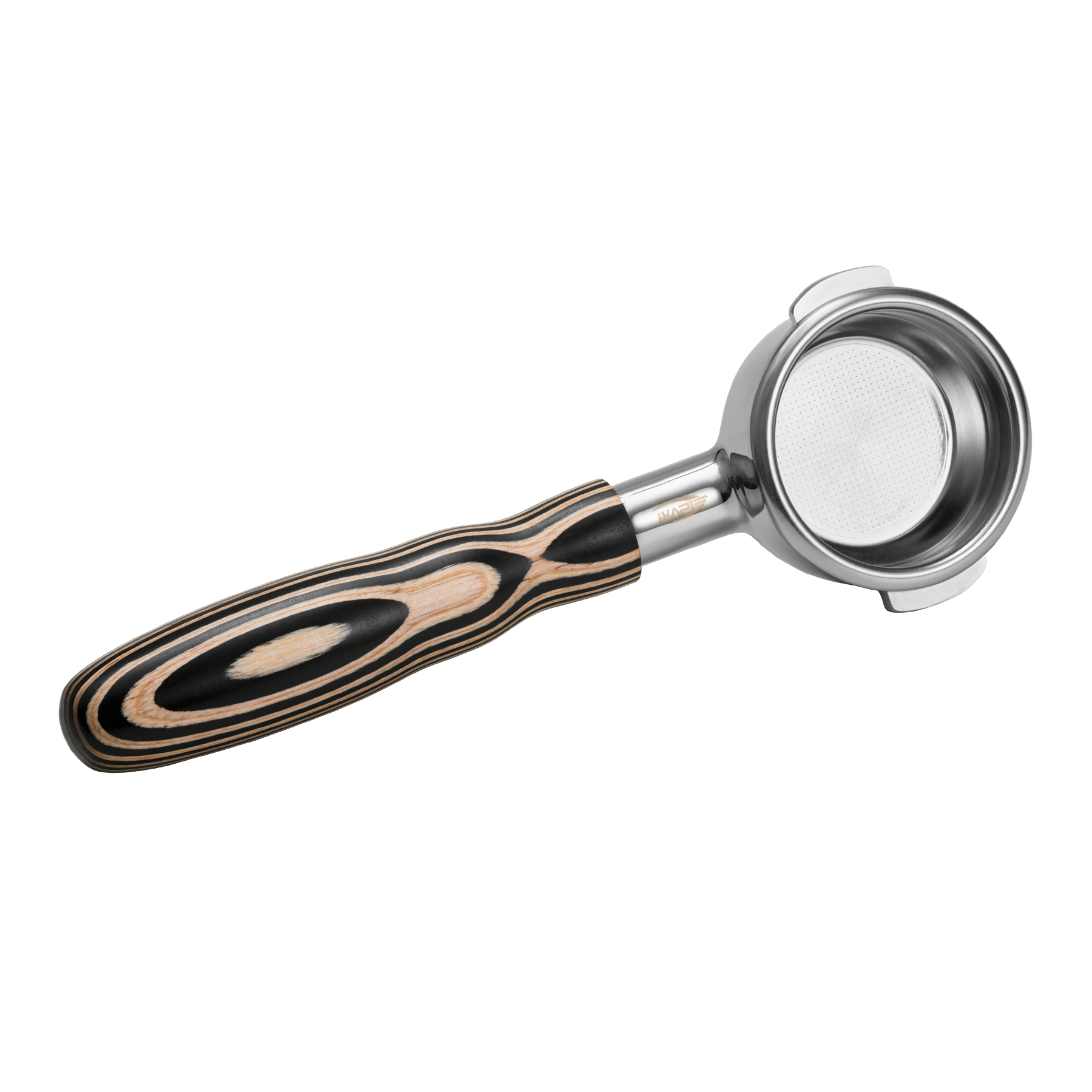 Bottomless Portafilter - Pearl White Wooden Handle