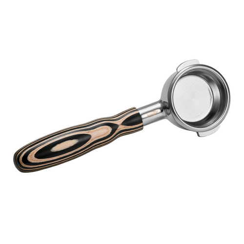 Bottomless Portafilter - Pearl White Wooden Handle