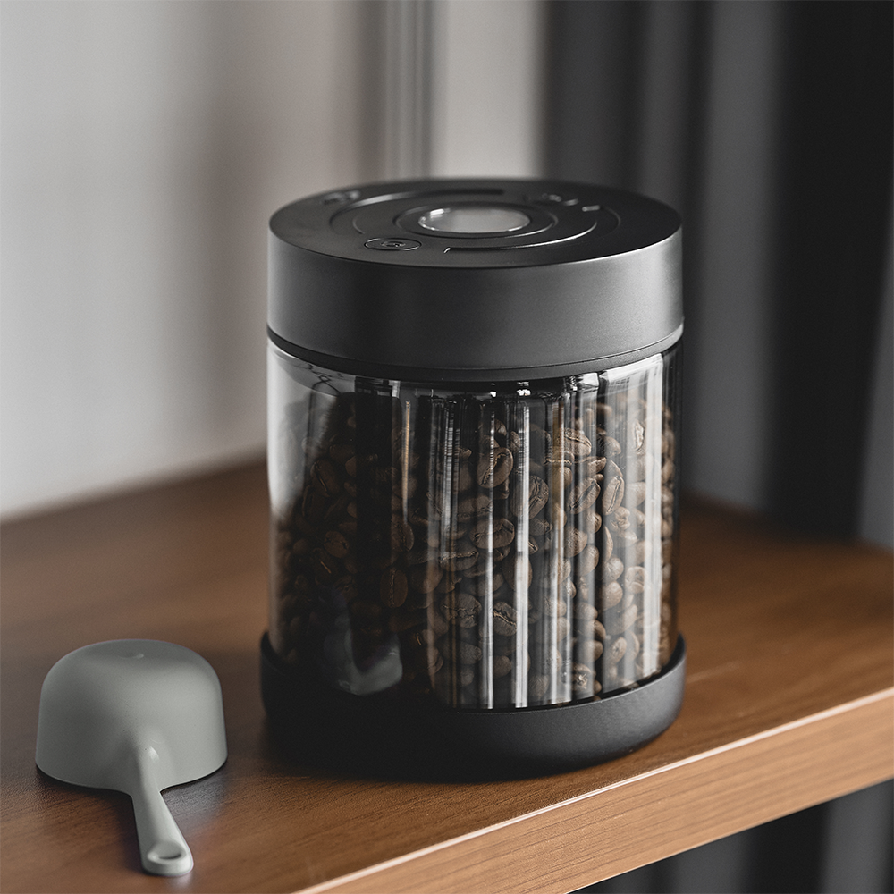 Vacuum Bean Canister 250g - Digital Display