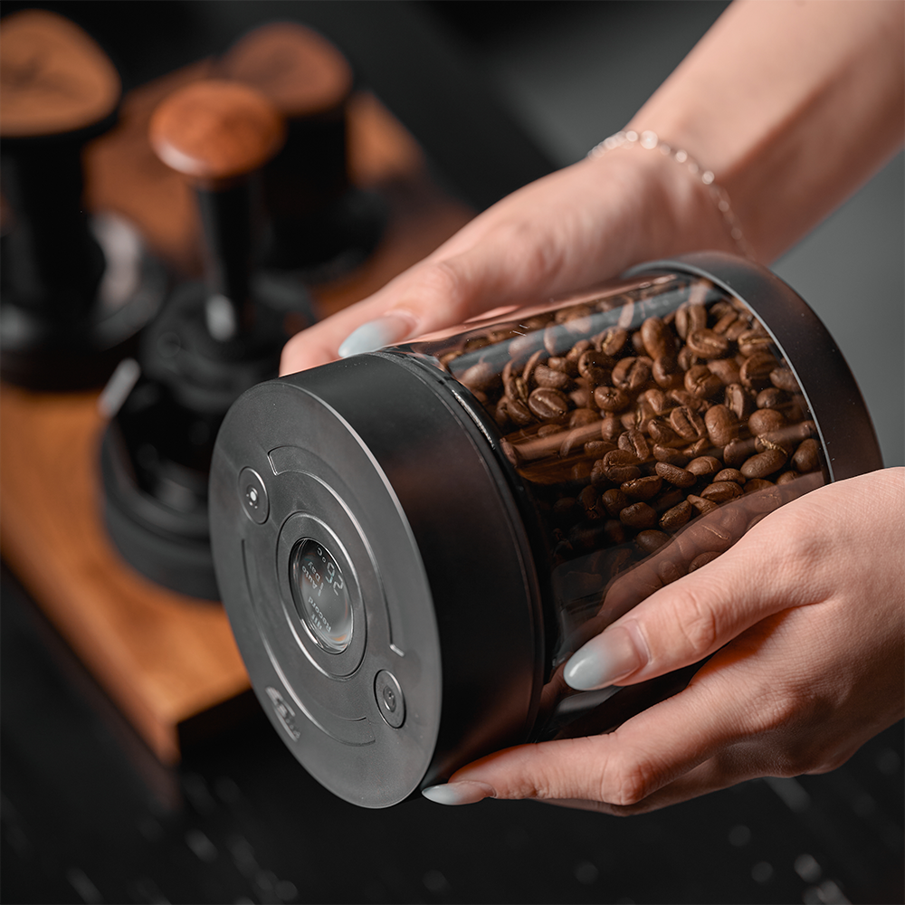Vacuum Bean Canister 250g - Digital Display