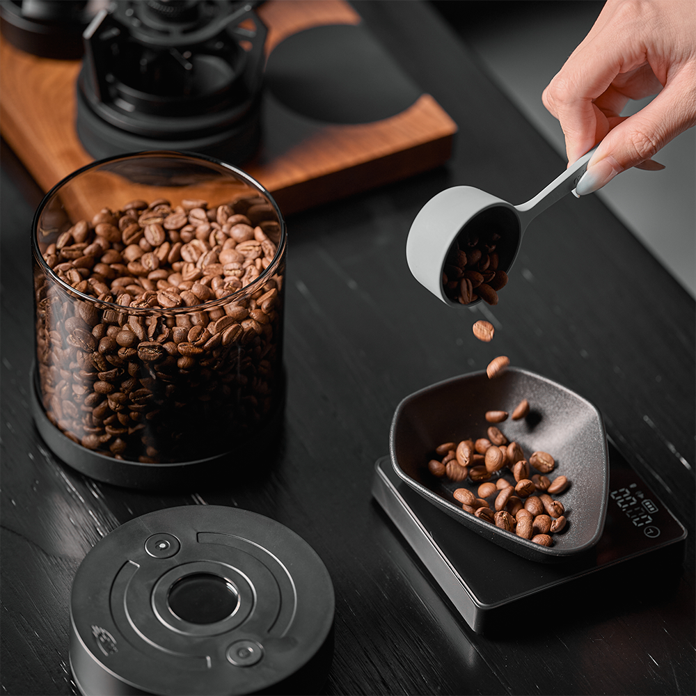 Vacuum Bean Canister 250g - Digital Display