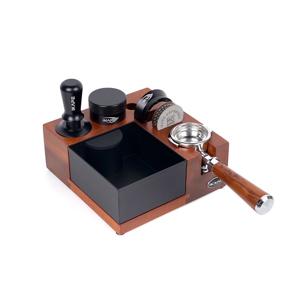 Knock Box V5 Puck Prep Set - Tamper Included, for 51mm, 54mm and 58mm portafilters