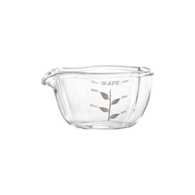Glass Petal Espresso Measuring Cup