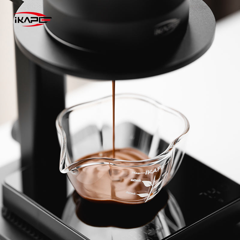 Glass Petal Espresso Measuring Cup