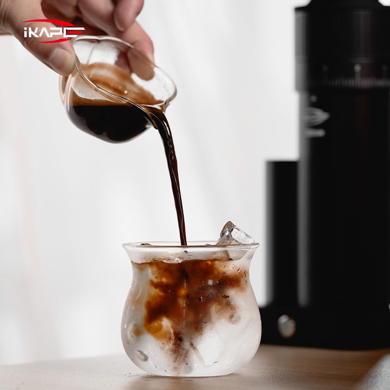 Glass Petal Espresso Measuring Cup