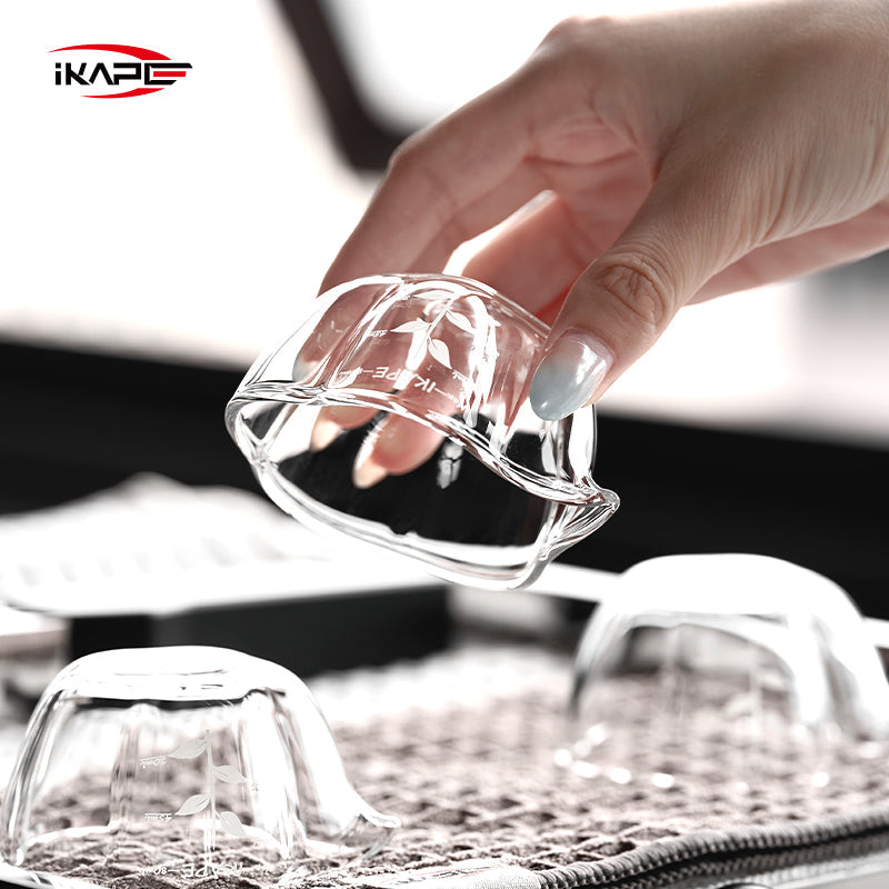 Glass Petal Espresso Measuring Cup
