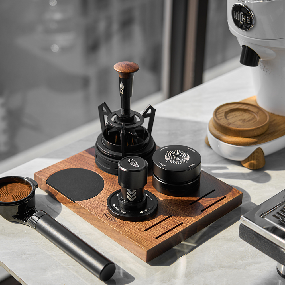 Puck Prep Bundle - Impact Tamper and Distributor, for 51mm, 54mm and 58mm portafilters