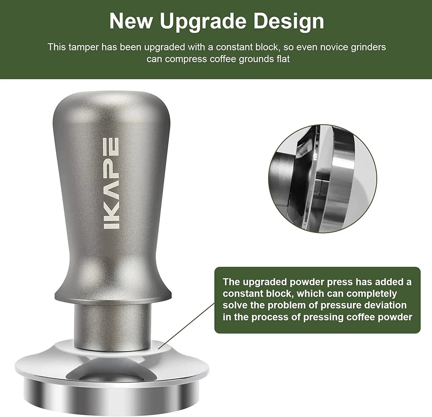 Spring-Loaded Tamper - 45 to 58.35mm, Flat or Ripple