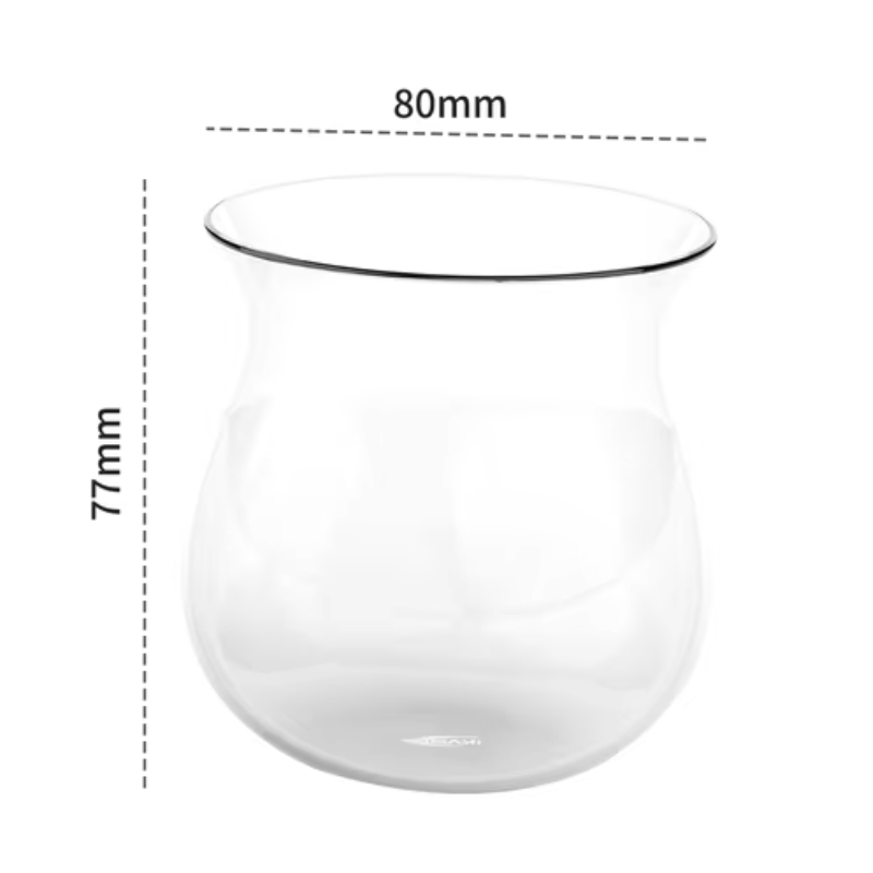 Clear Glass Coffee Cup 300ml - 1, 3 or 5 Pack