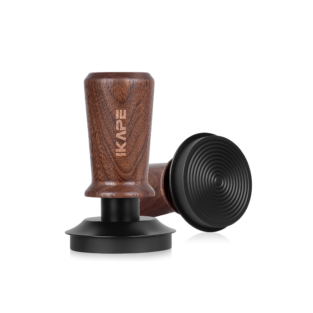 Calibrated Tamper V3 - Wooden Handle, Black Base, for 51mm, 54mm and 58mm portafilters