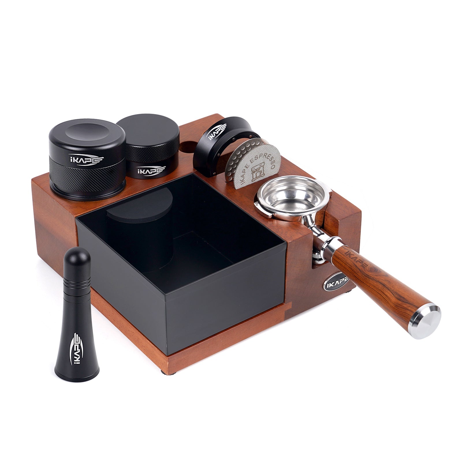 Knock Box V5 Puck Prep Set - Tamper Included