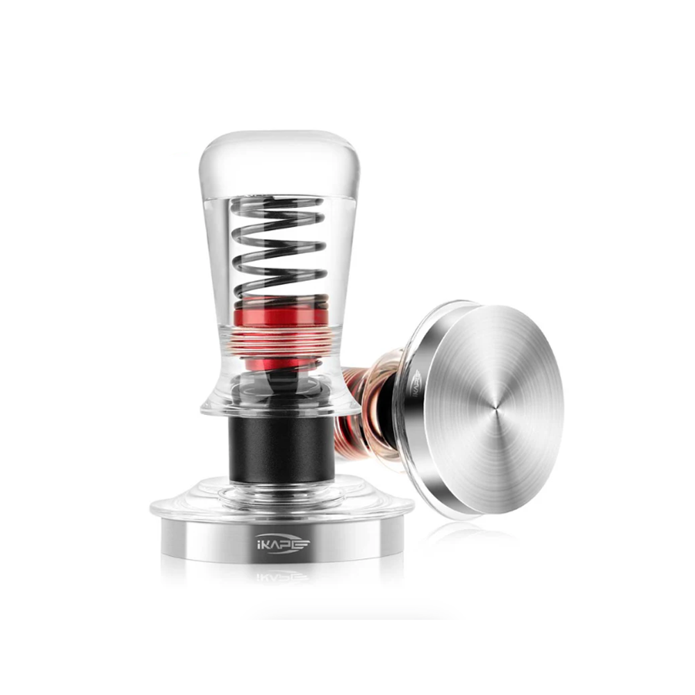 Clear-Handle Calibrated Tamper V3 - Flat Base, for 51mm and 54mm portafilters