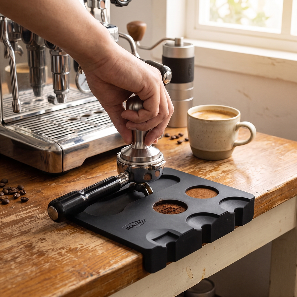 IKAPE Coffee Tamper Station Mat