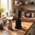 IKAPE Electric Coffee Grinder,Adjustable Burr Mill (Plug-in version)