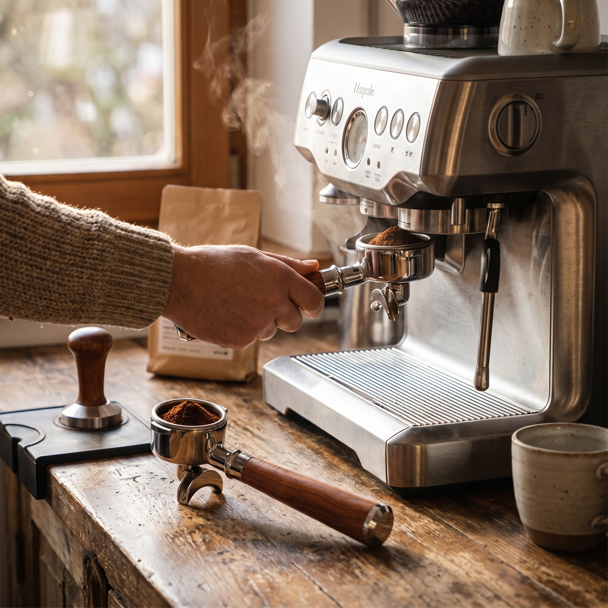 IKAPE Espresso Machine Bottomless Portafilter