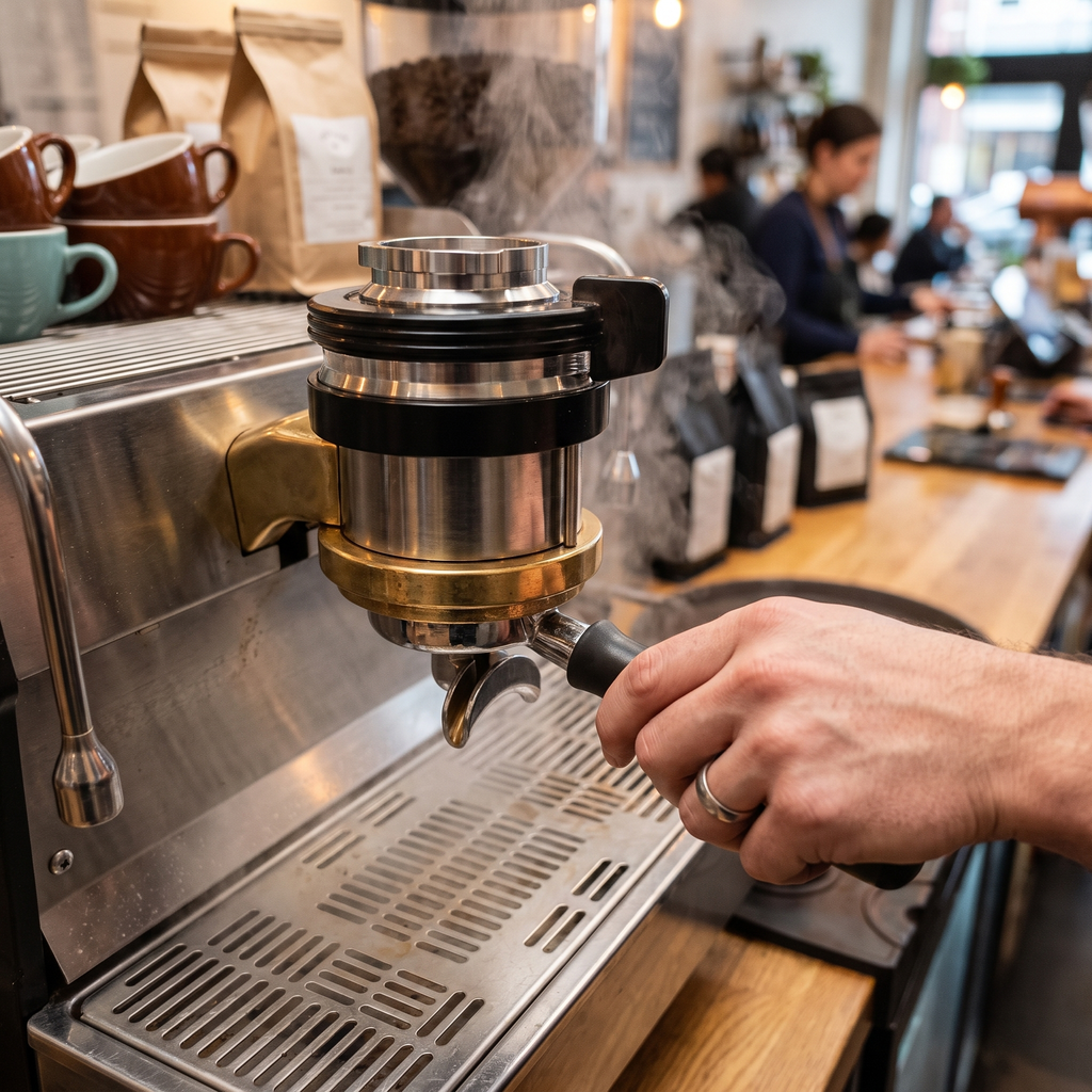 IKAPE Espresso Dosing Funnel Compatible with Breville 54mm Portafilter