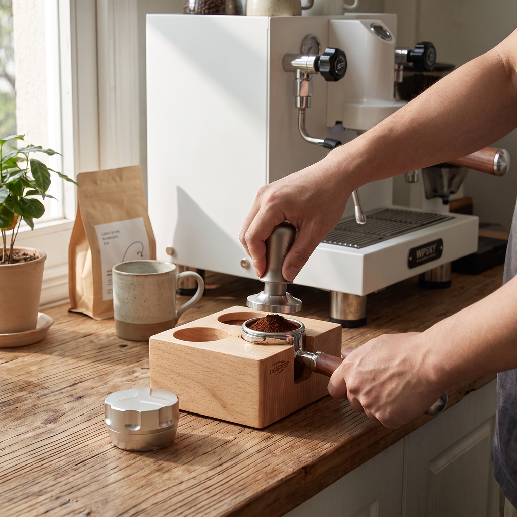 IKAPE Espresso Tamper Holder, Coffee Tamper Station Base