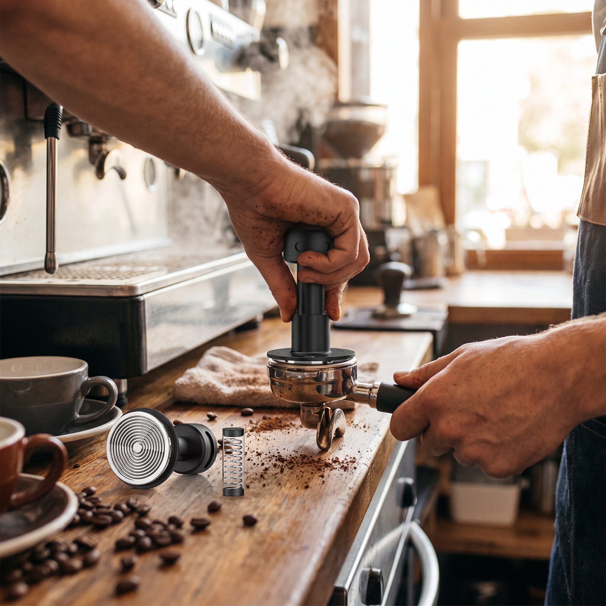 IKAPE V5 Click Coffee Tamper with Sound Feedback
