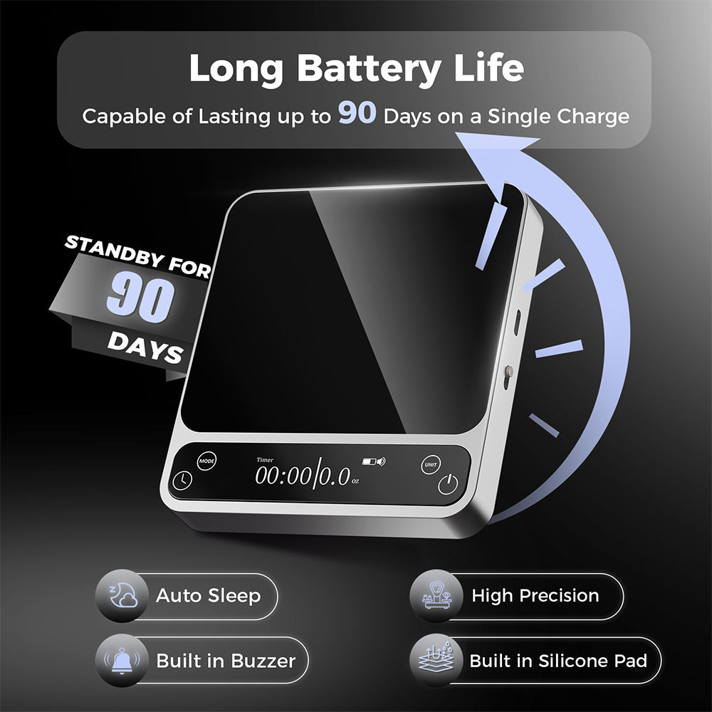 Bluetooth Coffee Scale V2 Pro - App Connected
