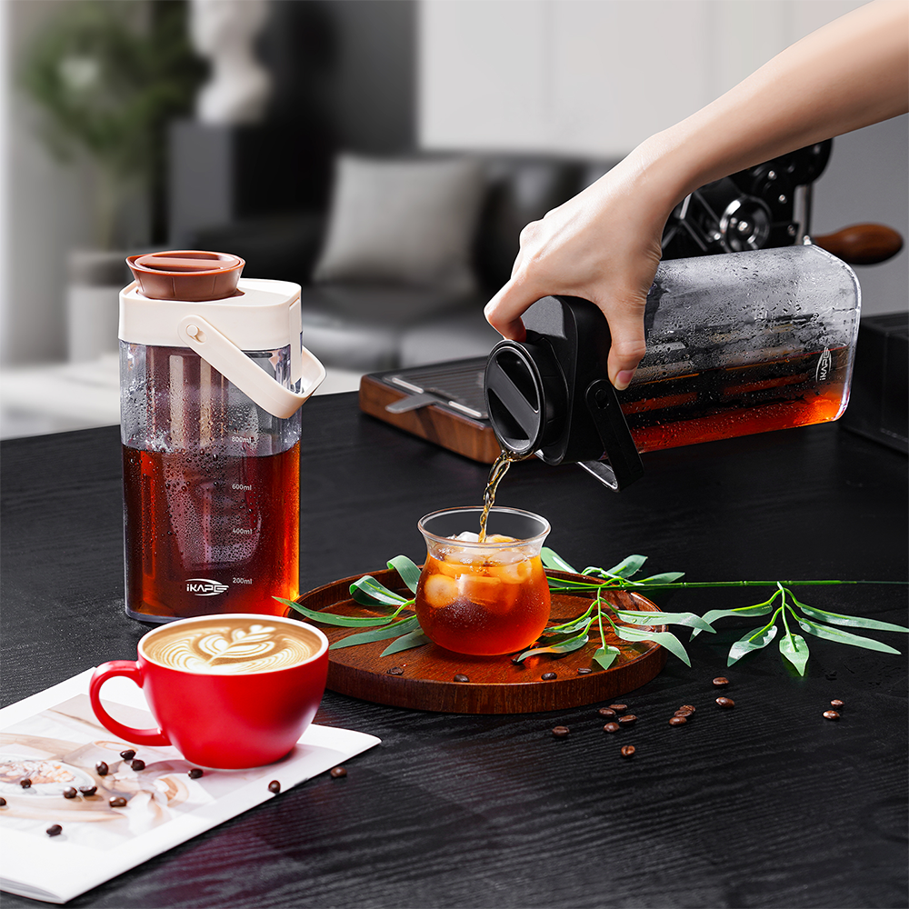 Cold Brew Coffee Maker 1100ml - Black or Brown